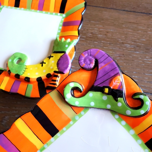 Vintage TII Collections Witch Hat/Shoe Decorative Plates - Picture 4 of 10